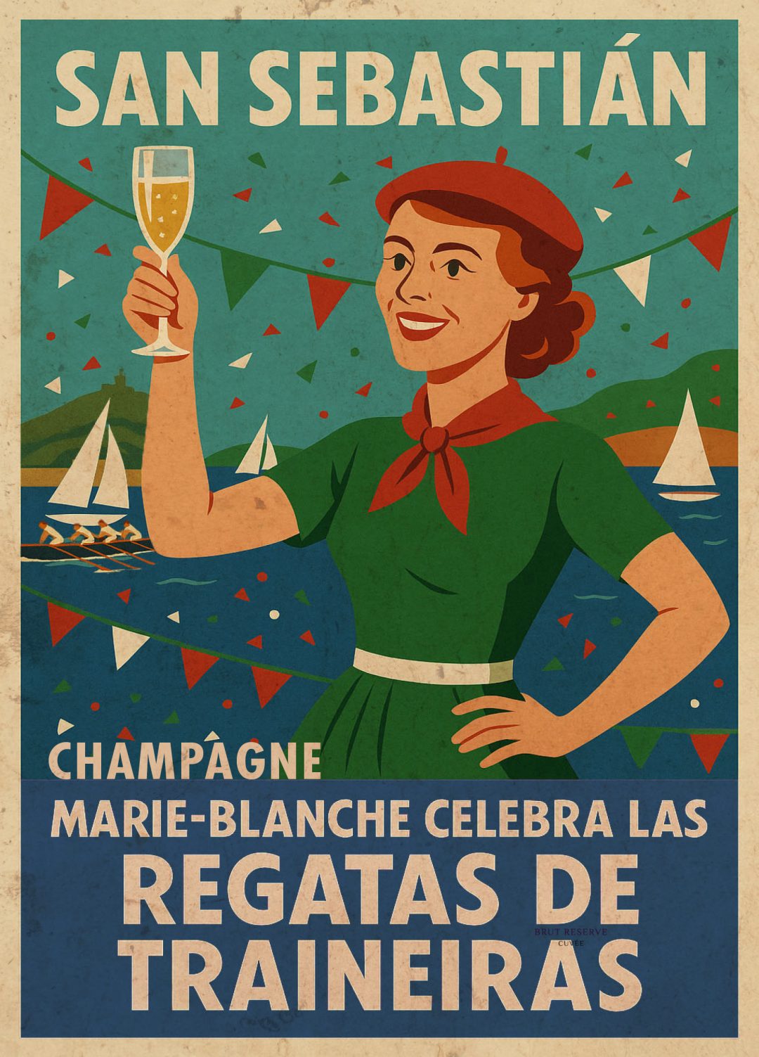 Marie Blanche San Sebastián Regatas champangne
