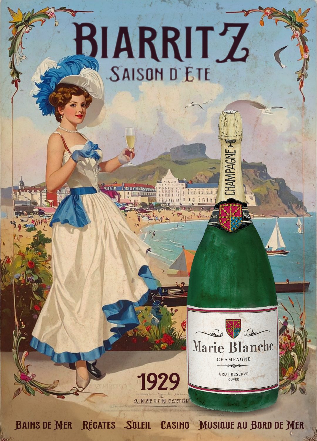 BIARRITZ – Saison d’Été MARIE BLANCHE Champagne